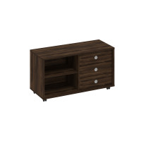 Тумба сервисная 3 ящика без замка универсальная дуб ристретто В 202 ДР