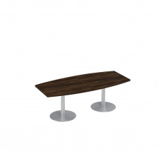 Стол для переговоров на опорах-колоннах дуб ристретто В 325 ДР