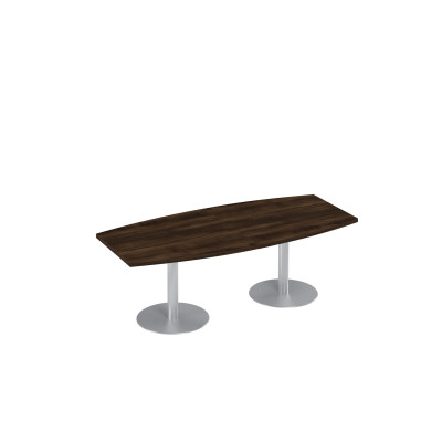 Стол для переговоров на опорах-колоннах дуб ристретто В 325 ДР