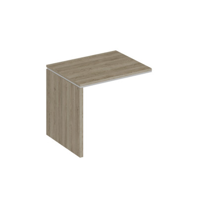 Брифинг-приставка (опора ДСП) дуб гладстоун светлый (столешница, фасад, топ) / белый премиум (корпус) СИ 1410 ДС/БП