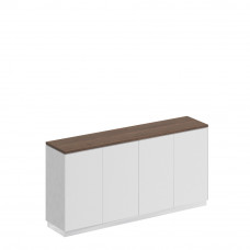 Шкаф для документов закрытый низкий дуб гладстоун светлый / антрацит премиум / дуб гладстоун светлый СИ 323 ДС АР ДС