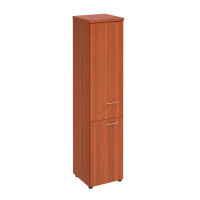 Шкаф для документов узкий закрытый миланский орех ПТ 794 ОМ