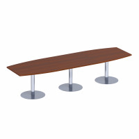 Стол для переговоров на опорах-колоннах миланский орех ПТ 144 ОМ