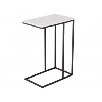 Стол журнальный Агами белый/черный АГМ