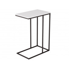 Стол журнальный Агами белый/черный АГМ