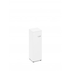 Шкаф средний узкий закрытый белый премиум А4 9464 БП