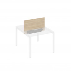 Экран настольный фронтальный для стола 100 с двумя кабель-каналами дуб скандинавский / металлокаркас антрацит А4 А 845 ДК