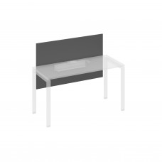 Экран настольный фронтальный большой для стола 140 с кабель-каналом антрацит премиум / металлокаркас серый А4 С 837 АР