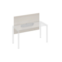 Экран настольный фронтальный большой для стола 140 с кабель-каналом дуб / металлокаркас серый А4 С 837 ДШ