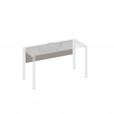 Экран стола 140 с кабель-каналом мокко премиум / металлокаркас серый А4 С 842 МП