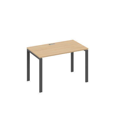 Стол письменный на металлокаркасе UNO натуральный дуб / металлокаркас антрацит А4 А1 013 НД
