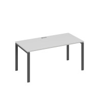 Стол письменный на металлокаркасе UNO серый / металлокаркас антрацит А4 А1 025 СЕ