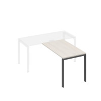 Брифинг-приставка на металлокаркасе UNO дуб / металлокаркас антрацит А4 А1 074 ДШ