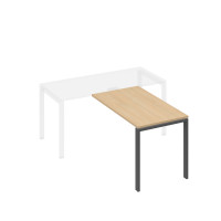 Брифинг-приставка на металлокаркасе UNO натуральный дуб / металлокаркас антрацит А4 А1 074 НД