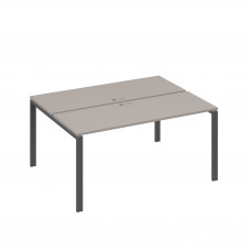 Станция (2х160) рабочая с опорами UNO мокко премиум / металлокаркас антрацит А4 А1 172 МП