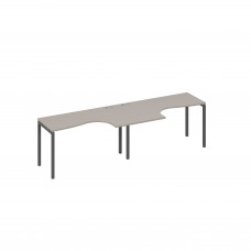 Рабочая станция Классика каркас DUE (2х140) мокко премиум / металлокаркас антрацит А4 А2 033-2 МП