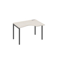Стол эргономичный на металлокаркасе DUE правый "Классика" дуб / металлокаркас антрацит А4 А2 042 ДШ