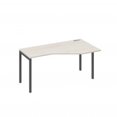 Стол "Техно" на каркасе DUE эргономичный правый дуб / металлокаркас антрацит А4 А2 056 ДШ