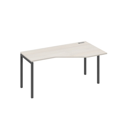 Стол "Техно" на каркасе DUE эргономичный правый дуб / металлокаркас антрацит А4 А2 056 ДШ