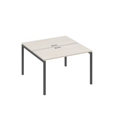 Рабочая станция с опорами DUE (2х120) дуб / металлокаркас антрацит А4 А2 170 ДШ