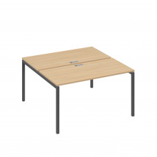Рабочая станция опоры DUE 2х140 натуральный дуб / металлокаркас антрацит А4 А2 174 НД