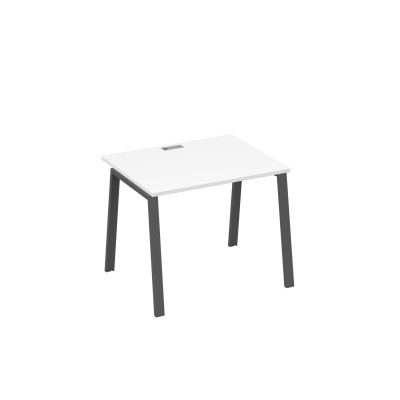 Стол письменный на металлокаркасе TRE белый премиум / металлокаркас антрацит А4 А3 022 БП