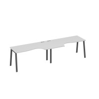 Рабочая станция каркас TRE столы (2х160) серый / металлокаркас антрацит А4 А3 045-2 СЕ