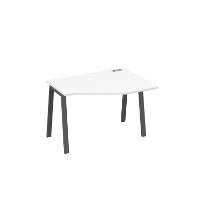 Стол эргономичный металлокаркас TRE правый "Техно" белый премиум / металлокаркас антрацит А4 А3 052 БП