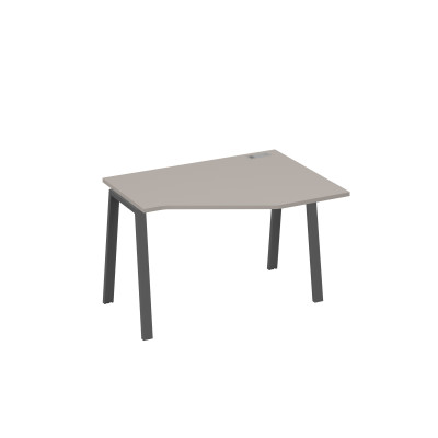 Стол эргономичный металлокаркас TRE правый "Техно" мокко премиум / металлокаркас антрацит А4 А3 052 МП