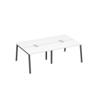 Рабочая станция 4х120 на металлокаркасе TRE белый премиум / металлокаркас антрацит А4 А3 173-2 БП