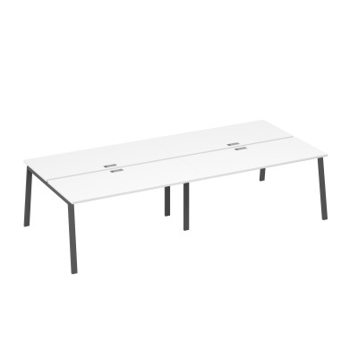 Рабочая станция на металлокаркасе TRE (4х160) белый премиум / металлокаркас антрацит А4 А3 175-2 БП