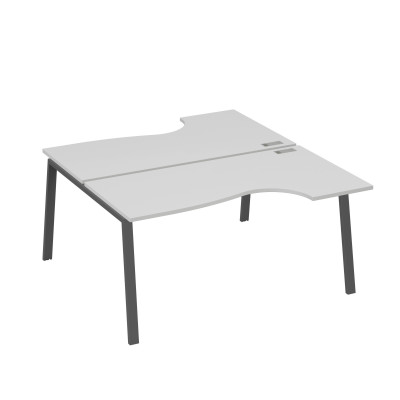 Рабочая станция опоры TRE (2х160) столы Классика серый / металлокаркас антрацит А4 А3 185 СЕ