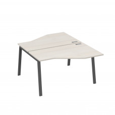 Рабочая станция (2х140) каркас TRE со столами Техно дуб / металлокаркас антрацит А4 А3 187 ДШ