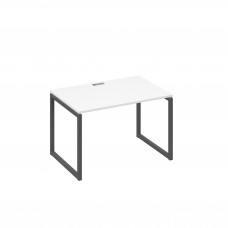 Стол письменный на металлокаркасе QUATTRO белый премиум / металлокаркас антрацит А4 А4 023 БП