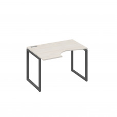 Стол "Классика" эргономичный на металлокаркасе QUATTRO левый дуб / металлокаркас антрацит А4 А4 041 ДШ