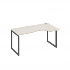 Стол эргономичный правый "Классика" на металлокаркасе QUATTRO дуб / металлокаркас антрацит А4 А4 046 ДШ