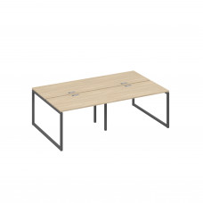 Станция на металлокаркасе QUATTRO 4х120 офисная дуб скандинавский / металлокаркас антрацит А4 А4 173-2 ДК