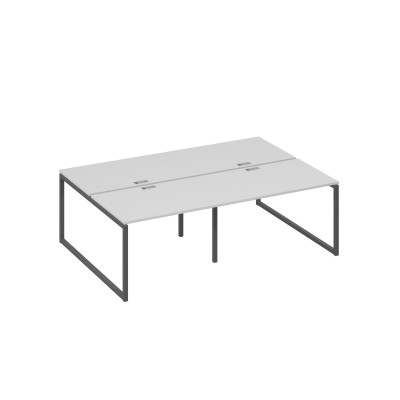 Рабочая станция на металлокаркасе QUATTRO (4х120) серый / металлокаркас антрацит А4 А4 176-2 СЕ