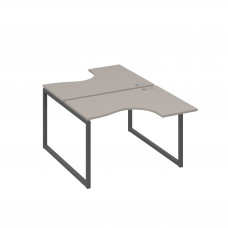 Рабочая станция эргономичная Классика каркас QUATTRO (2х120) мокко премиум / металлокаркас антрацит А4 А4 180 МП