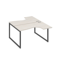 Рабочая станция каркас QUATTRO столы Классика (2х140) дуб / металлокаркас антрацит А4 А4 181 ДШ