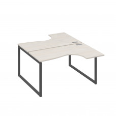 Рабочая станция каркас QUATTRO столы Классика (2х140) дуб / металлокаркас антрацит А4 А4 181 ДШ