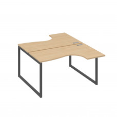 Рабочая станция каркас QUATTRO столы Классика (2х140) натуральный дуб / металлокаркас антрацит А4 А4 181 НД