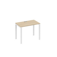 Стол письменный на металлокаркасе UNO дуб скандинавский / металлокаркас белый А4 Б1 002 ДК