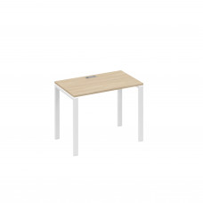 Стол письменный на металлокаркасе UNO дуб скандинавский / металлокаркас белый А4 Б1 002 ДК