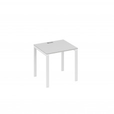 Стол письменный на металлокаркасе UNO серый / металлокаркас белый А4 Б1 011 СЕ