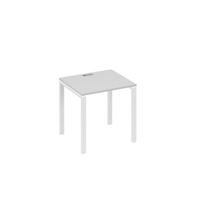 Стол письменный на металлокаркасе UNO серый / металлокаркас белый А4 Б1 011 СЕ