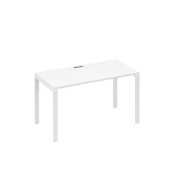Стол письменный на металлокаркасе UNO белый премиум / металлокаркас белый А4 Б1 014 БП