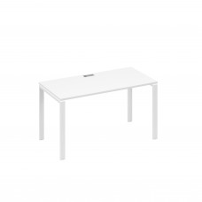 Стол письменный на металлокаркасе UNO белый премиум / металлокаркас белый А4 Б1 014 БП