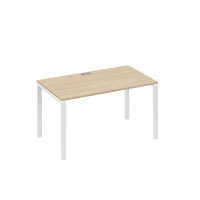 Стол письменный на металлокаркасе UNO дуб скандинавский / металлокаркас белый А4 Б1 024 ДК