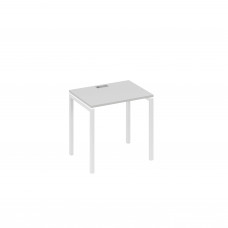 Стол письменный на металлокаркасе DUE серый / металлокаркас белый А4 Б2 001 СЕ